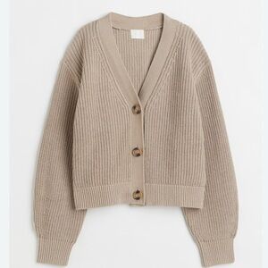 H&M Rib Knit Cardigan Size SM